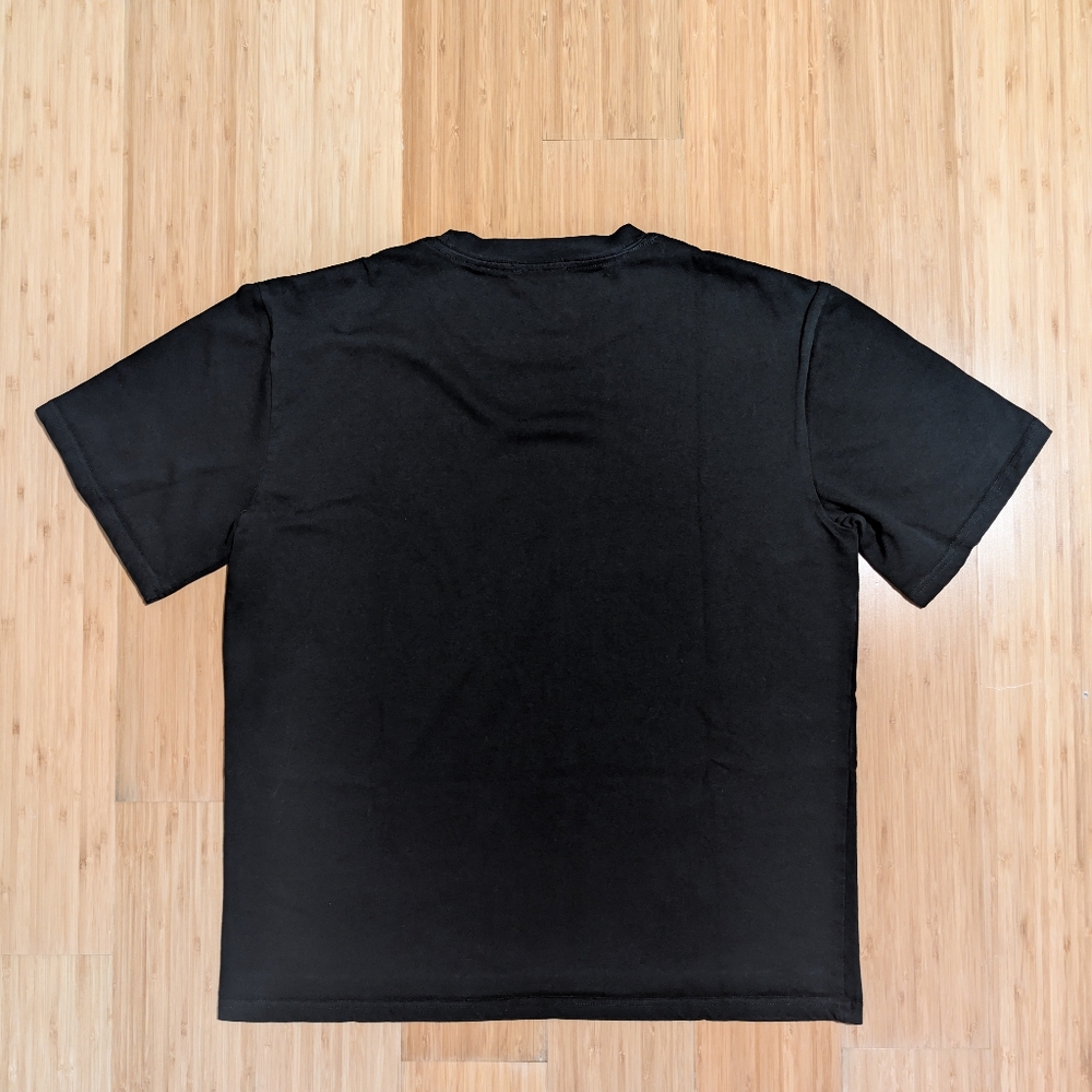 Moncler T-Shirt Men Black Logo Short Sleeve Designer Tee - Picture 4 of 7